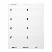 SuperMouse Vrouw witte verzendlabels Etiket (Full Sheet)