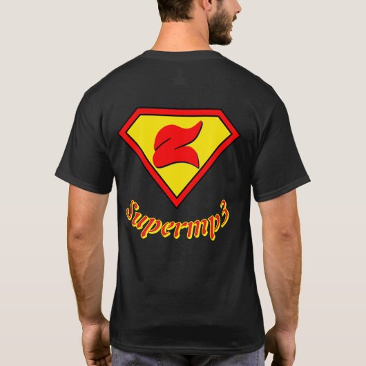 Supermp3 T-shirt (Achterkant)