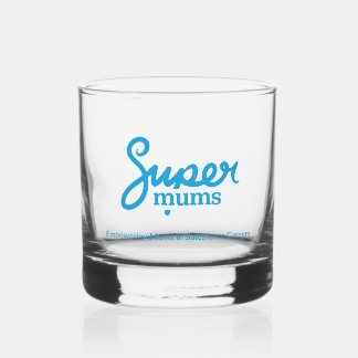 Supermums Gedrukt Rock Glas