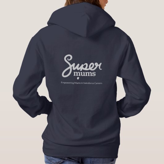 Supermums Hoodie - Navy (Achterkant)