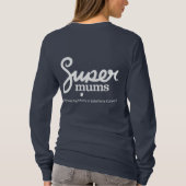 Supermums T-shirt met lange mouwen - Navy (Achterkant)