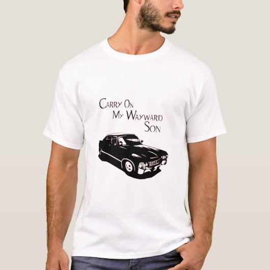 Supernatural Carry on my wayward son T-shirt (Voorkant)