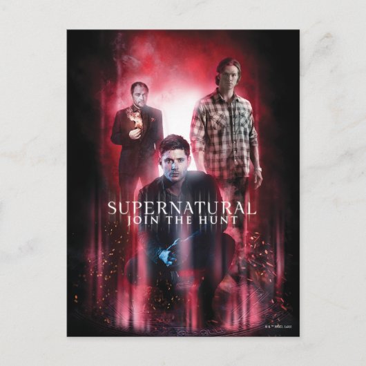 Supernatural Crowley, Dean en Sam Briefkaart (Voorkant)