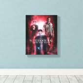 Supernatural Crowley, Dean en Sam Canvas Afdruk (Insitu (Houten vloer))