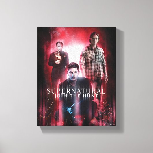 Supernatural Crowley, Dean en Sam Canvas Afdruk (Voorkant)