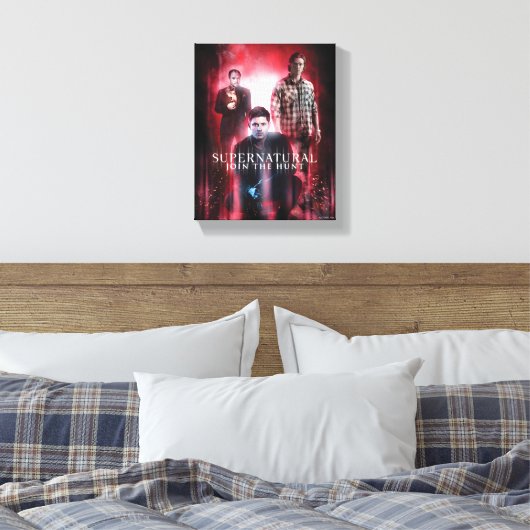 Supernatural Crowley, Dean en Sam Canvas Afdruk (Insitu (Slaapkamer))