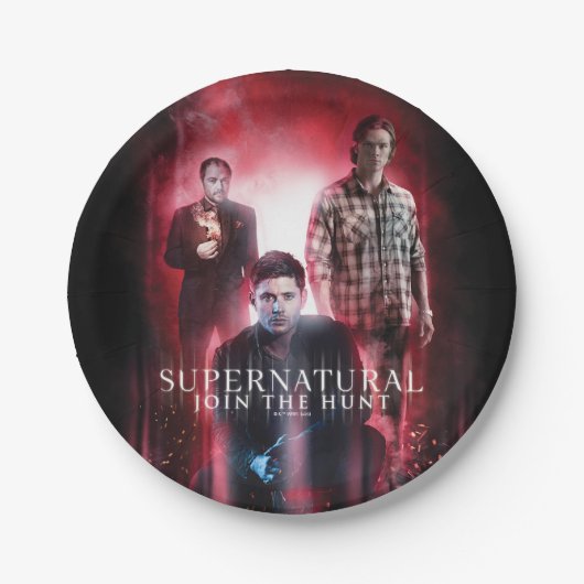 Supernatural Crowley, Dean en Sam Papieren Bordje (Voorkant)