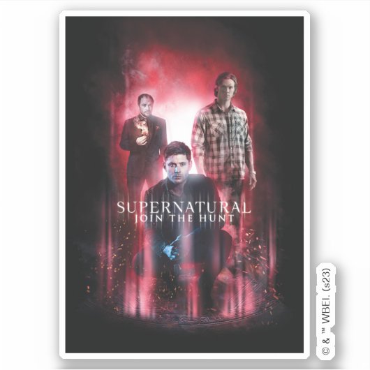 Supernatural Crowley, Dean en Sam Sticker (Voorkant)
