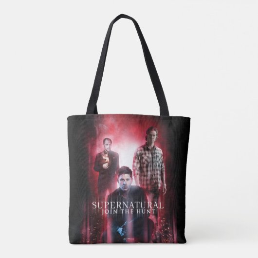 Supernatural Crowley, Dean en Sam Tote Bag (Achterkant)