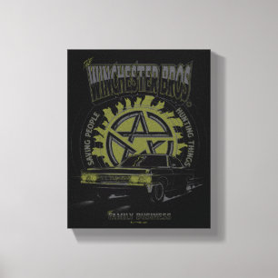Supernatural "De Winchester Bros" Auto Graphic Canvas Afdruk