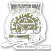 Supernatural "De Winchester Bros" Auto Graphic Sticker (Voorkant)