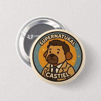 Supernatural Dog beroemd gemaakt door Castiel Ronde Button 5,7 Cm