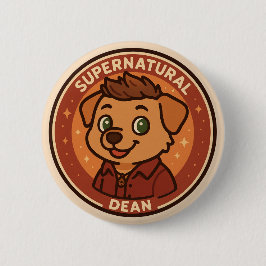 Supernatural Dog beroemd gemaakt door Dean Pin Ronde Button 5,7 Cm
