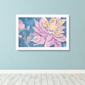 Supernatural Flower Canvas Afdruk (Insitu (Houten vloer))