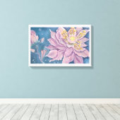 Supernatural Flower Canvas Afdruk (Insitu (Houten vloer))