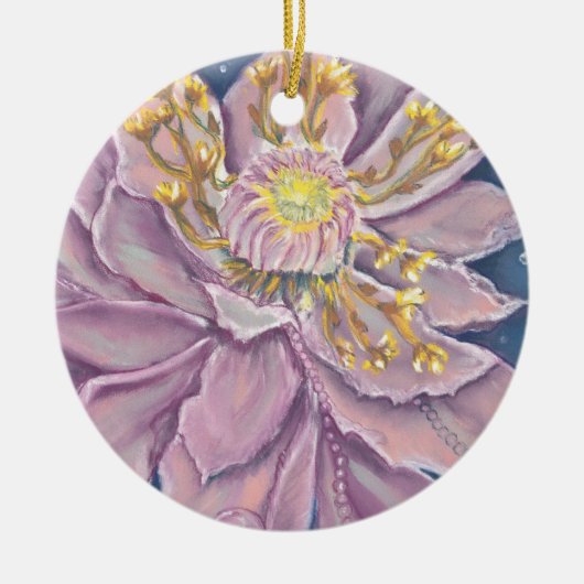 Supernatural Flower Keramisch Ornament (Voorkant)
