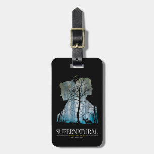 Supernatural Winchester Bros Forest Graphic Bagagelabel