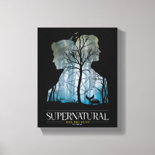 Supernatural Winchester Bros Forest Graphic Canvas Afdruk