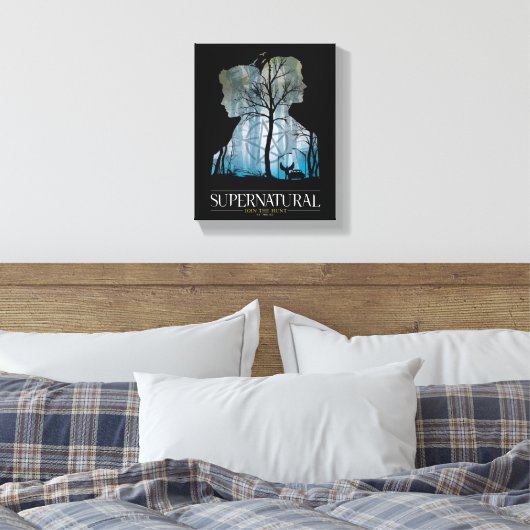 Supernatural Winchester Bros Forest Graphic Canvas Afdruk (Insitu (Slaapkamer))