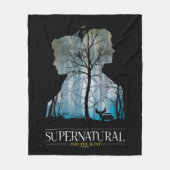 Supernatural Winchester Bros Forest Graphic Fleece Deken (Voorkant)
