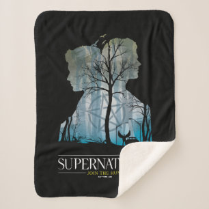 Supernatural Winchester Bros Forest Graphic Sherpa Deken