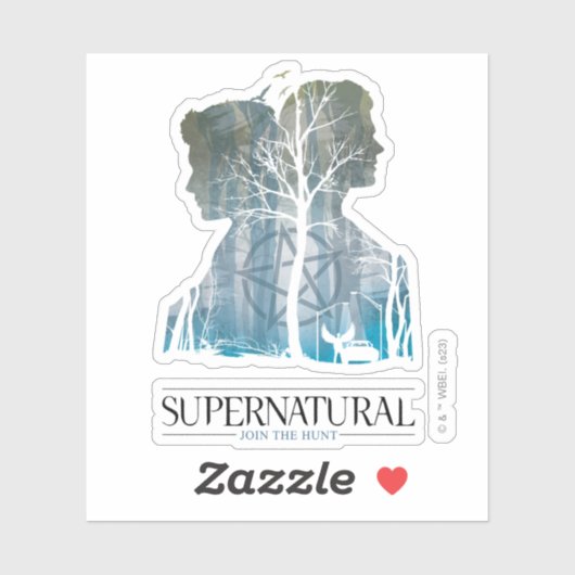 Supernatural Winchester Bros Forest Graphic Sticker (Vel)