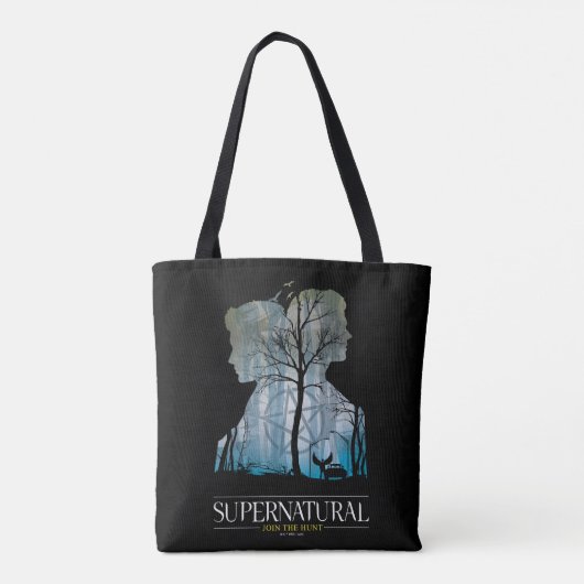 Supernatural Winchester Bros Forest Graphic Tote Bag (Achterkant)