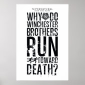 Supernatural Winchester Brothers citaat Poster (Voorkant)