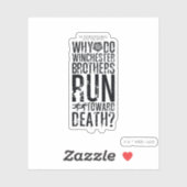 Supernatural Winchester Brothers citaat Sticker (Vel)