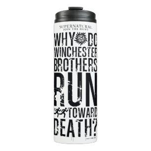 Supernatural Winchester Brothers citaat Thermosbeker