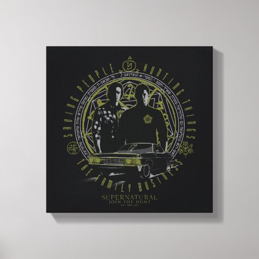 Supernatural Winchester Brothers Familiebedrijf Canvas Afdruk (Voorkant)