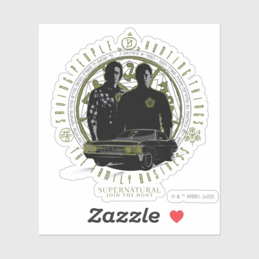 Supernatural Winchester Brothers Familiebedrijf Sticker (Vel)