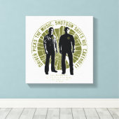Supernatural Winchester Brothers "Shotgun" Canvas Afdruk (Insitu (Houten vloer))