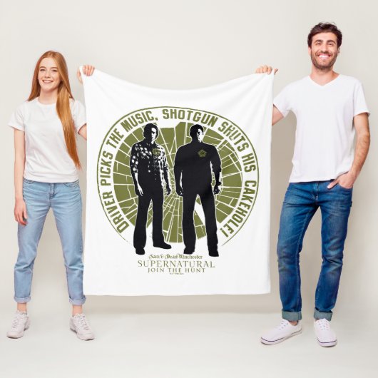 Supernatural Winchester Brothers "Shotgun" Fleece Deken (In situ)