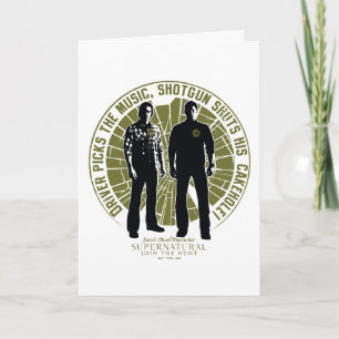Supernatural Winchester Brothers "Shotgun" Kaart