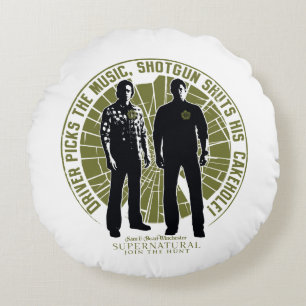Supernatural Winchester Brothers "Shotgun" Rond Kussen