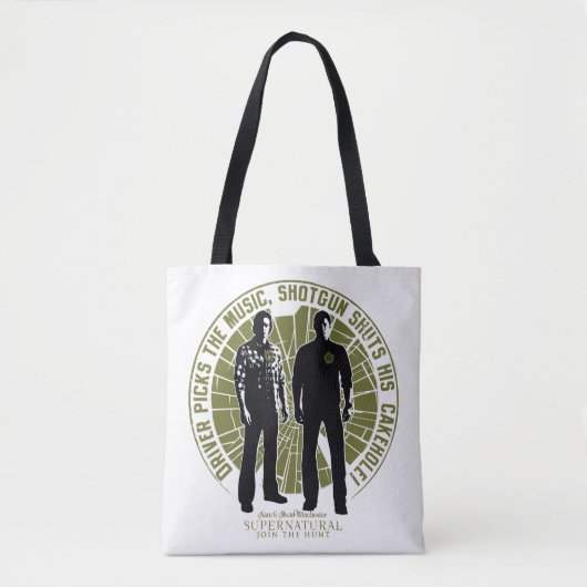 Supernatural Winchester Brothers "Shotgun" Tote Bag (Voorkant)