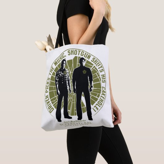 Supernatural Winchester Brothers "Shotgun" Tote Bag (Dichtbij)