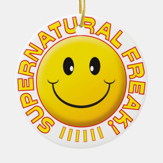 Supernatuur Freak Smile Keramisch Ornament (Voorkant)