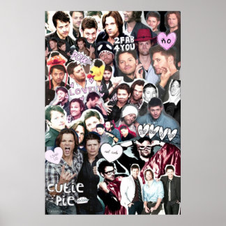 Supernatuurlijk collage poster