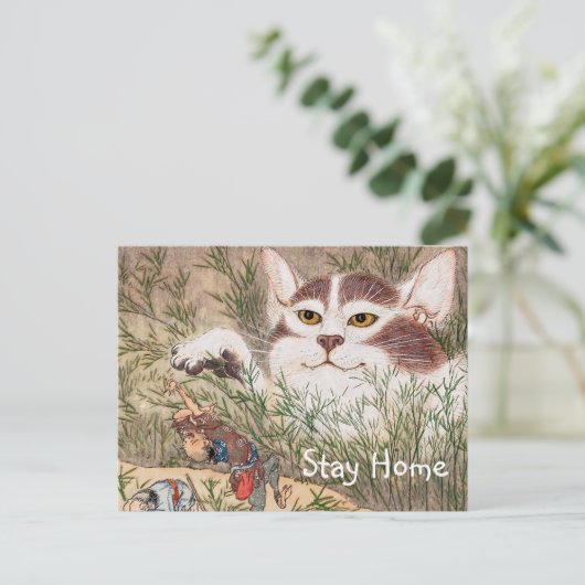 Supernatuurlijk kat briefkaart (Staand voorkant)