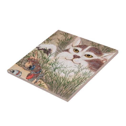 Supernatuurlijk kat tegeltje (Zijkant)