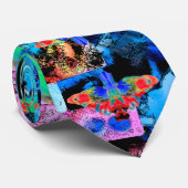 Supernatuurlijk - Stropdas met Inkblot Moth Comic  (Opgerold)