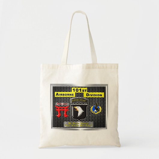 Supernieuw ontwerp van de 101e luchtverkeersdivisi tote bag (Voorkant)