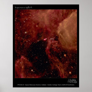 Supernova 1987A Hubble Telescope Foto Poster