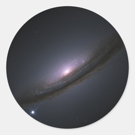 Supernova 1994D disk galaxy NASA Ronde Sticker (Voorkant)