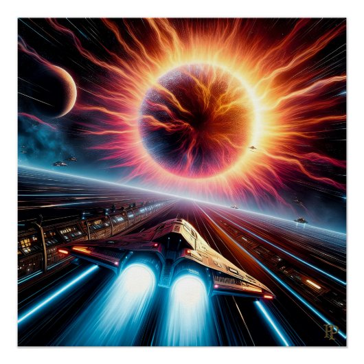 Supernova Blastoff Perfect Poster (Voorkant)
