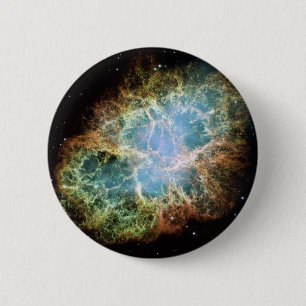 Supernova Explosion Star Galaxy Universe Black Sky Ronde Button 5,7 Cm