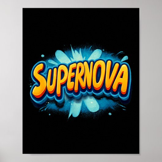 Supernova kostuum voor jongens en meisjes geweldig poster (Voorkant)