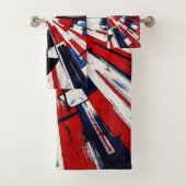 Supernova Pop – Abstracte Geometrische Explosie Bad Handdoek (Insitu)